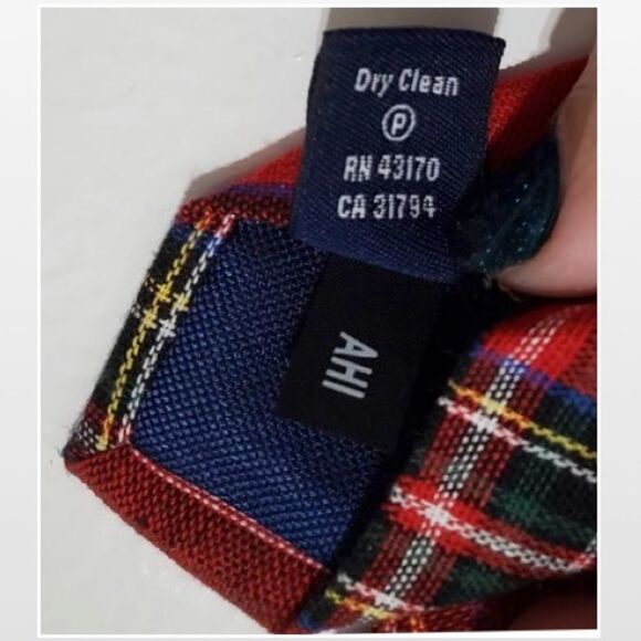 New Men Red Plaid Necktie Acce - Picture 13 of 14